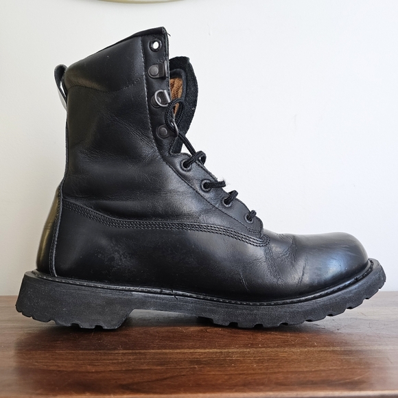 VTG Rocky USA Black Genuine Leather Combat Performance Thinsulate Boots 11.5M main image 13